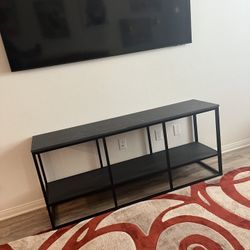Sturdy Shelves Tv stand   65” H x 17”D
