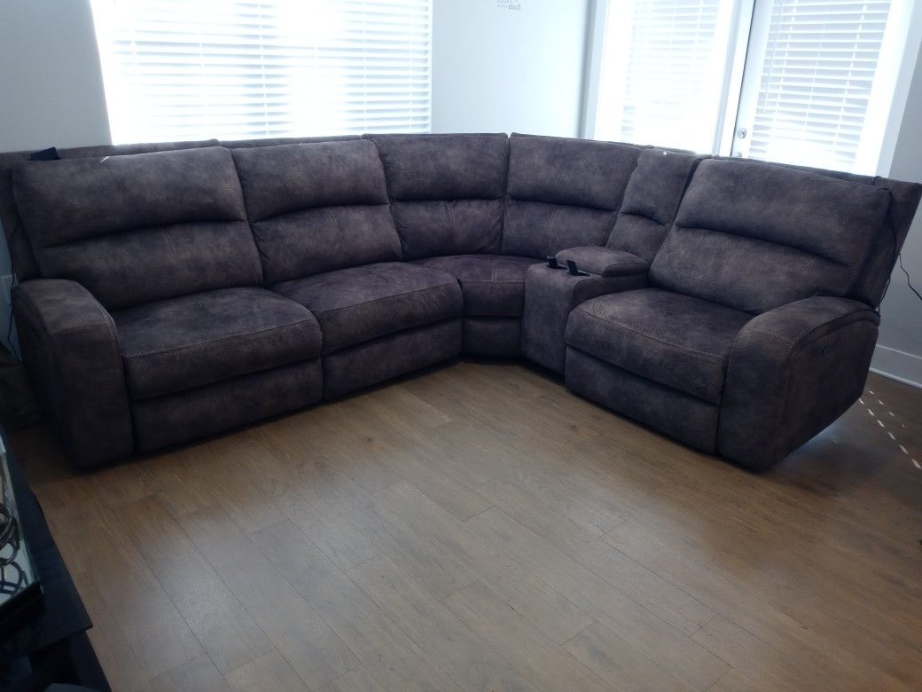 6PC Reclining Sectional