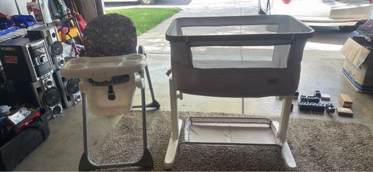 Baby High Chair and Bassinet Bundle