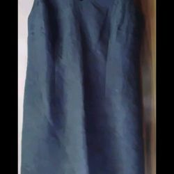 Talbots Floral Embossed Sleeveless V-Neck Sheath Dress With Bow Accent Size 6