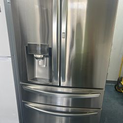 LG 4 Door Refrigerator With Warranty No Credit Check Everyone Is Approved Only $1,200