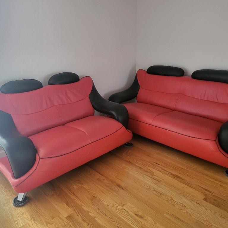 Leather Sofa & Love Seat