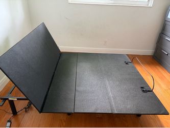 Adjustable full size bed frame black
