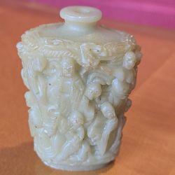 Antique Chinese Snuff Bottle, Jade Stone