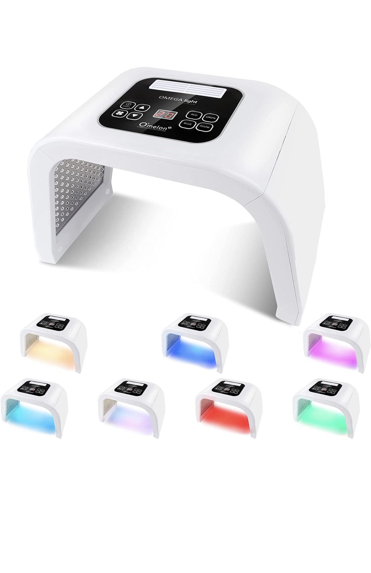 LED-Face-Mask-Light-Therapy 7 in 1 Color LED Face SPA Facial Equipment for Skin Care at Home