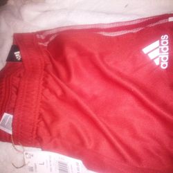  Men's Adidas, Pants , Red And White Size Large 