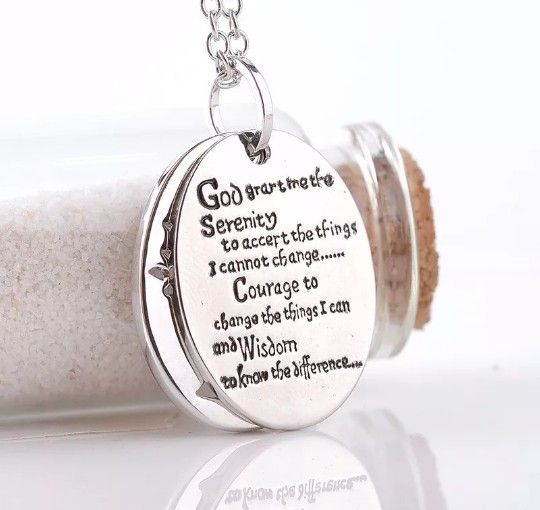 Tree Of Life Pendant Necklace With Serenity Bible Prayer