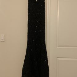 Black Sequence Elegant Dress- Size4 Prom Dress