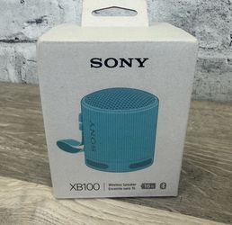Sony SRS-XB100 Bluetooth Speaker Blue Waterproof Portable 16hr Battery