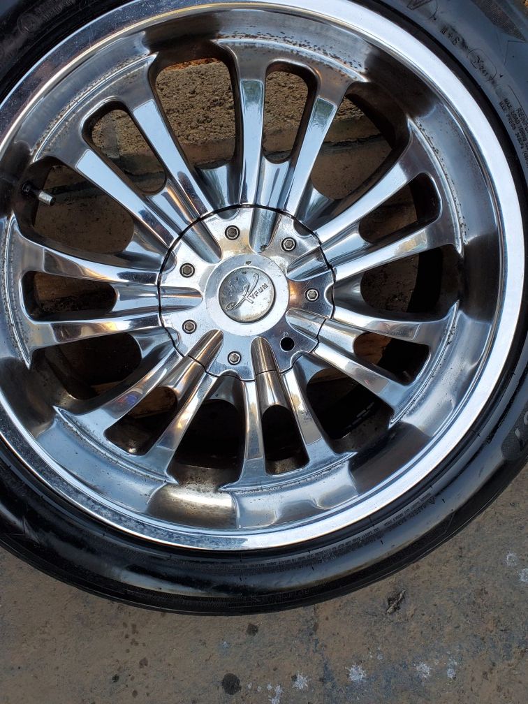 Tyfun 20" rims Universal 5 lug two patterns for Sale in Valley Center