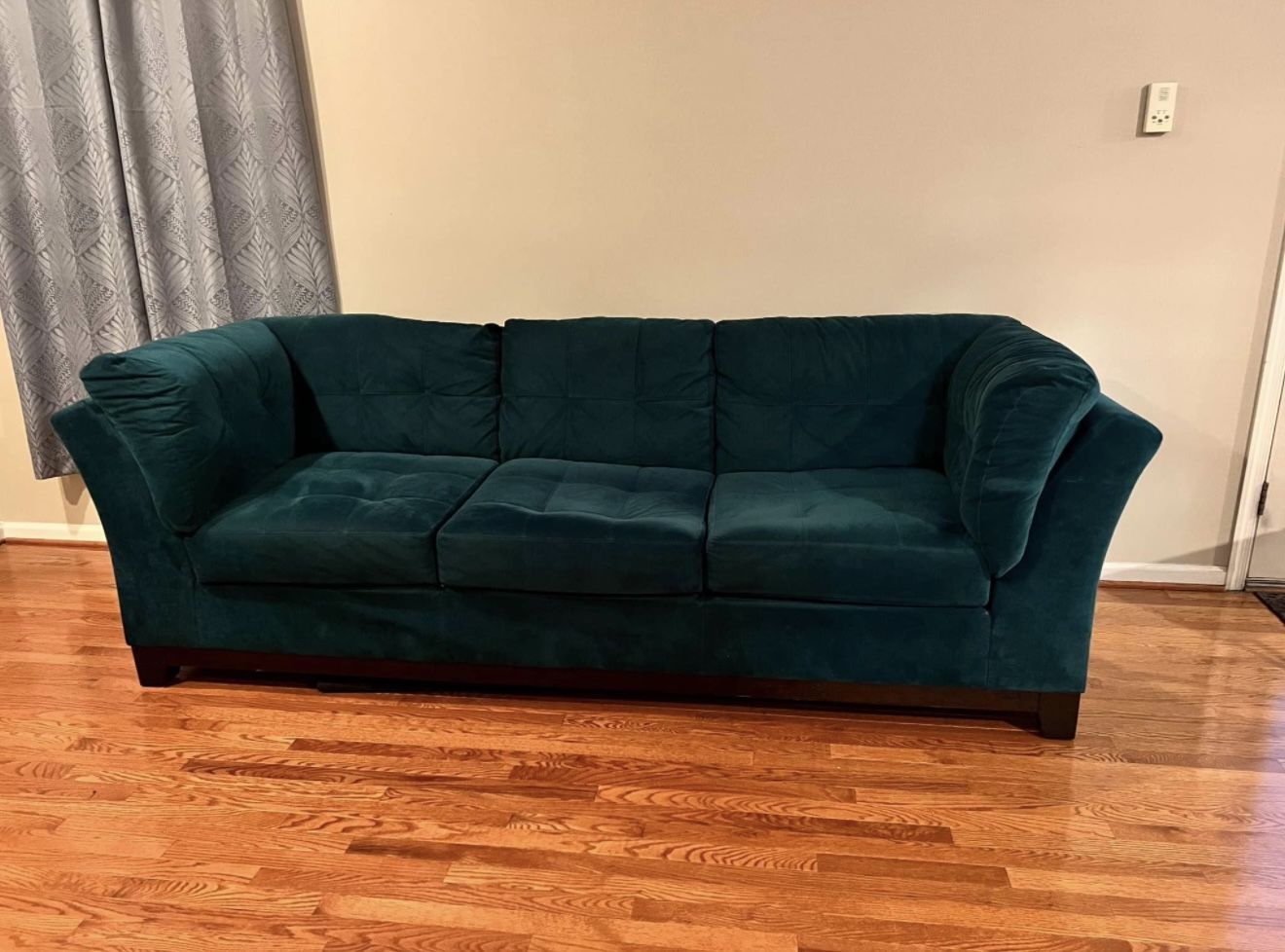 $80 Green Suede Couch 