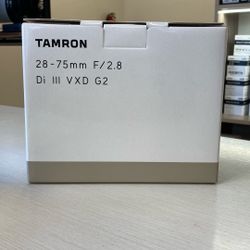 Tamron 28-75mm F2.8 G2 For Sony E Limited Time Sale! 8/14