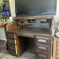 Vintage Roll-top Desk 