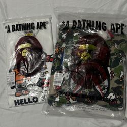 Medium BAPE X Sanrio Hello Kitty T-Shirt and hoodie set