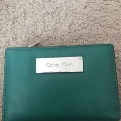 Green Calvin Klein Wallet 