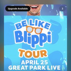 3 Tickets to Blippi Tour - Irvine 4/25/26