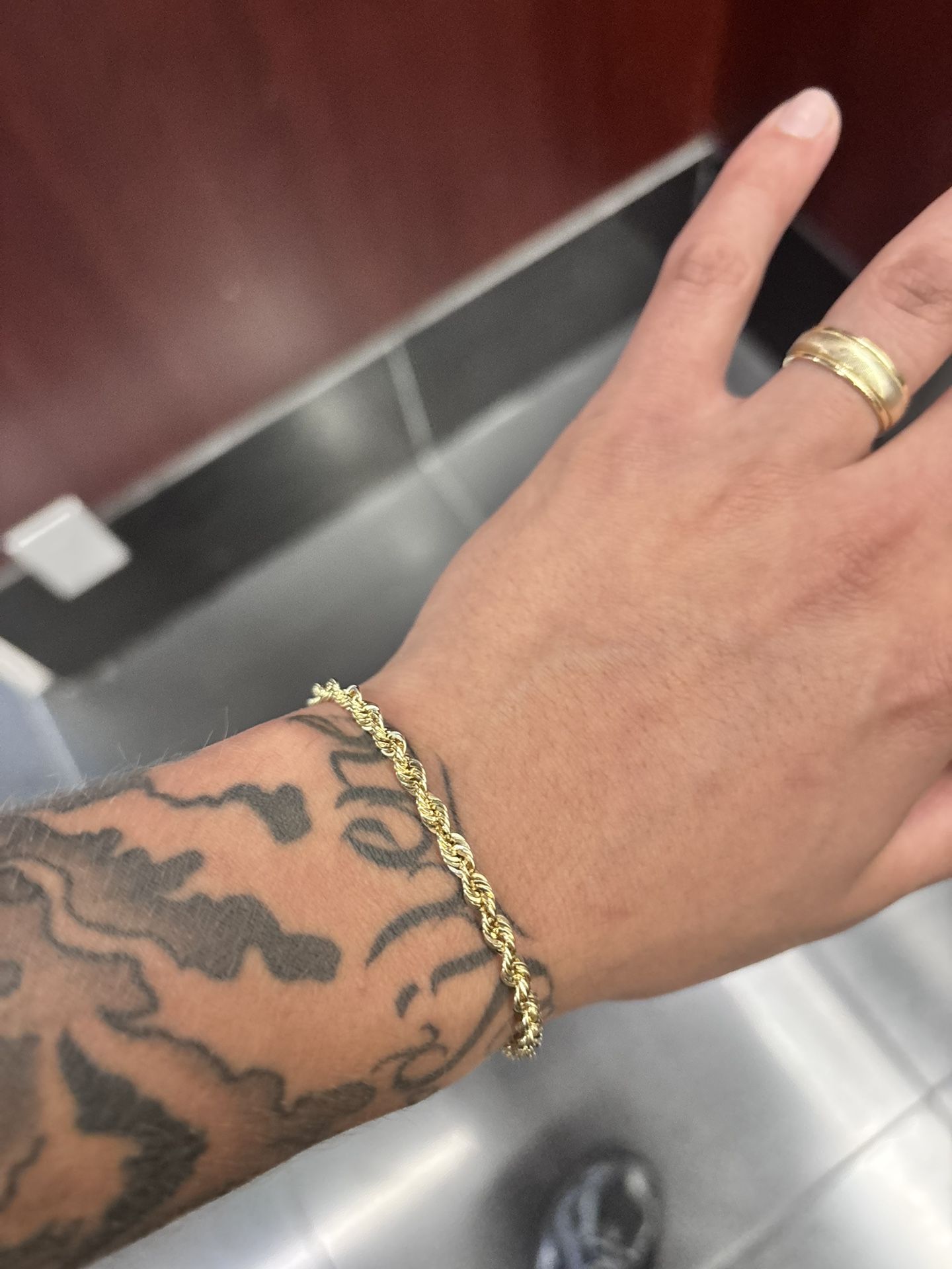 Gold Rope Bracelet