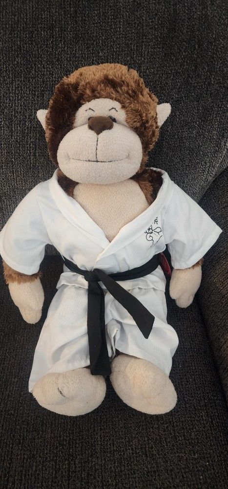 Build A Bear Monkey Karate BJJ Martial Arts Plush Plushie Stuffed Animal