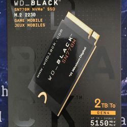WD BLACK 2TB SN770M M.2 2230 NVME Storage Drive