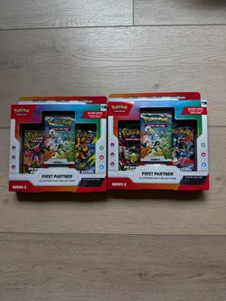 lot of 2x Pokemon First partner illustration collection series 2