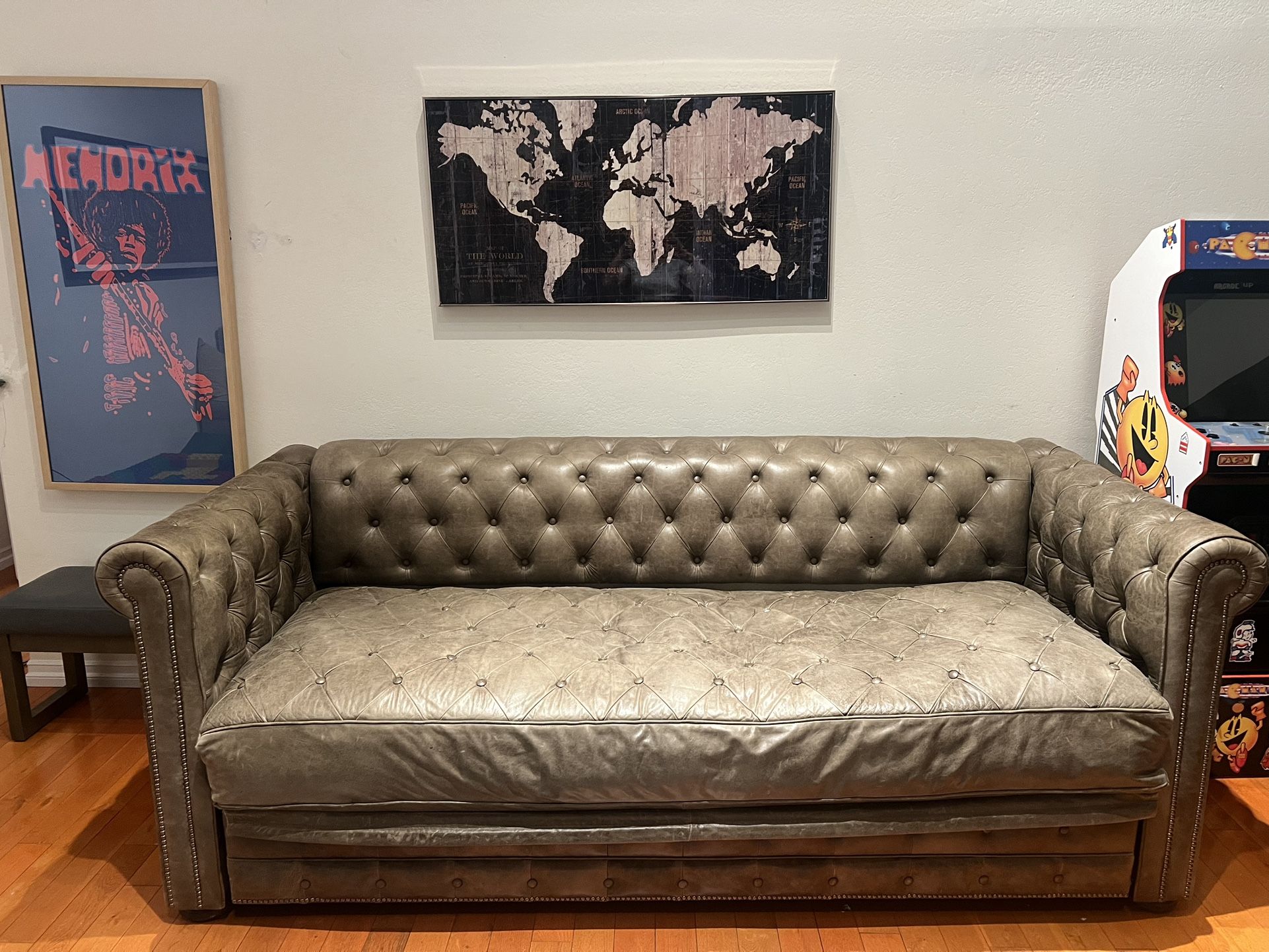Leather Sofa - Comfort Sleeper By American Leather