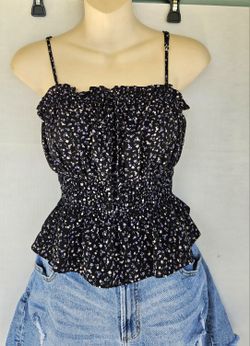 FLORAL TOP with Spaghetti Straps