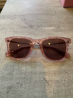 Sparkly Pink Coach Sunglasses w/ Case