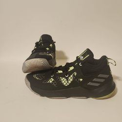 Adidas Pro N3xt  Mens Basketball Shoes Black and Green Size 7 1/2 Used Good Condition 