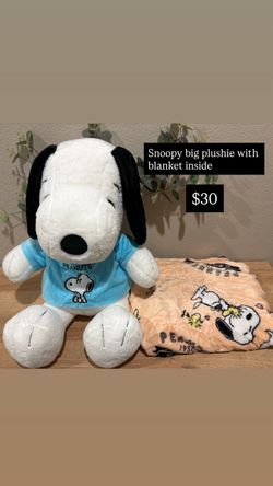 Snoopy Large Plush with Blanket