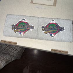 Pair Of 1992 Commemorative World Series Wrist Bands Braves & Blue Jays NEW RARE 