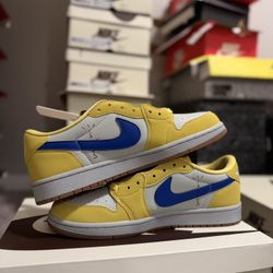 Size 10 Pretty Yellow Canarryyy Traviisss Scottsss Nikeee Collabsss :p