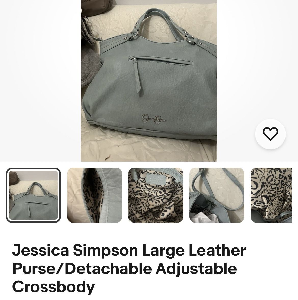 JESSICA SIMPSON LARGE shoulder/detachable/adjustable Crossbody Purse 