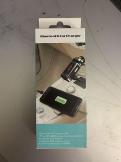 Wireless Bluetooth Car kit handsfree talk MP3 player fm transmitter dual car charger