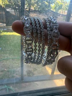Silver bangles