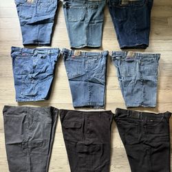Men’s Wrangler Jean Shorts Size 38 And Other Shorts