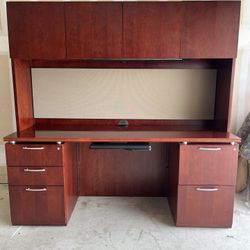 Commercial Desk with Hutch 