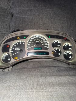 GMC Denali gauge cluster