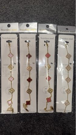 Stainless Steel Clover Bracelet