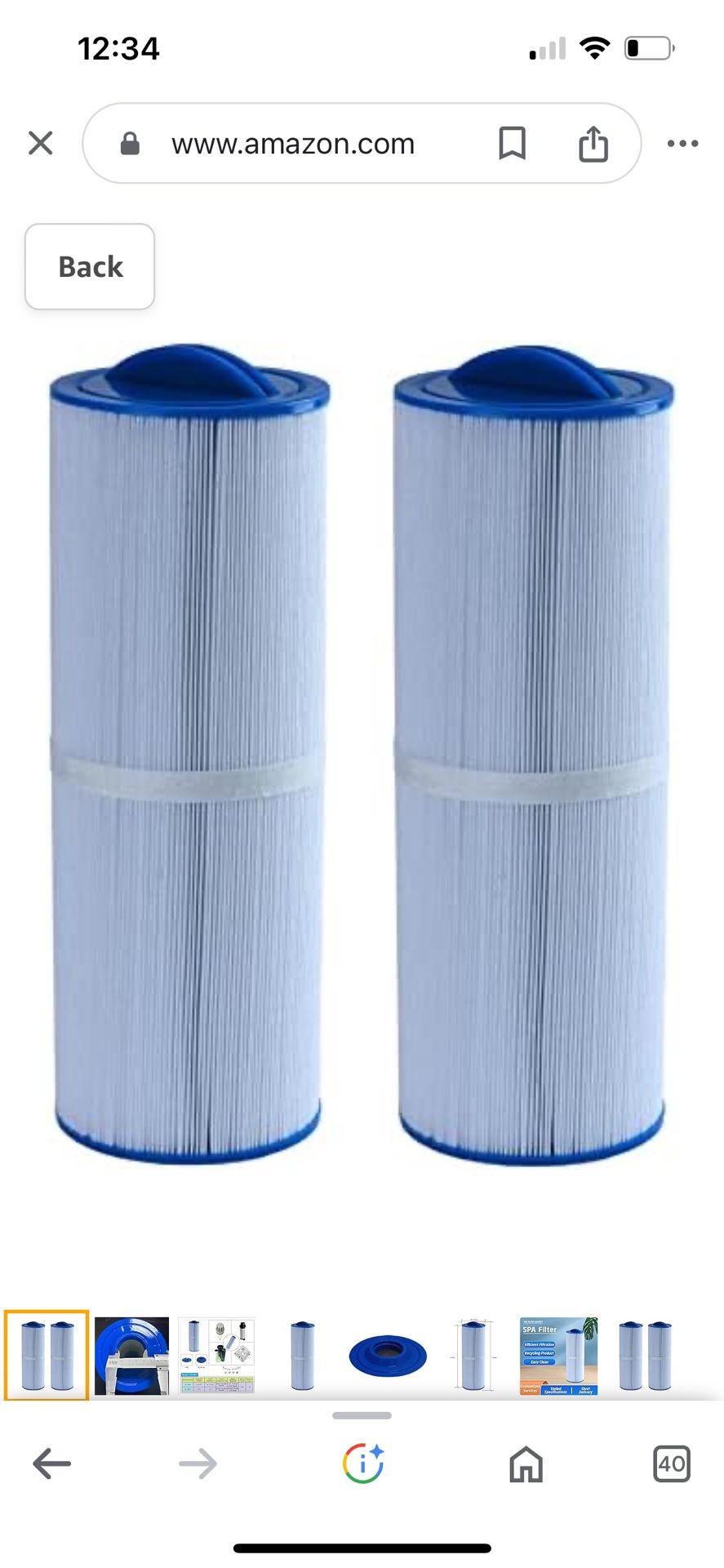 2-Pack Pool Spa Filter Compatible with Unicel 4CH-949 Filbur FC-0172 SD-01143