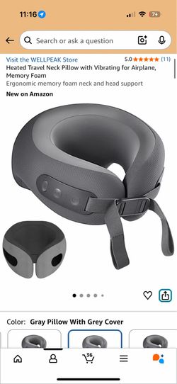 Brand New Heated Travel Neck Pillow