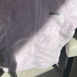 Girls Columbia Purple Sherpa Jacket (size M: 10/12)