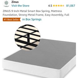 Full-size 9” Metal Smart Box Spring
