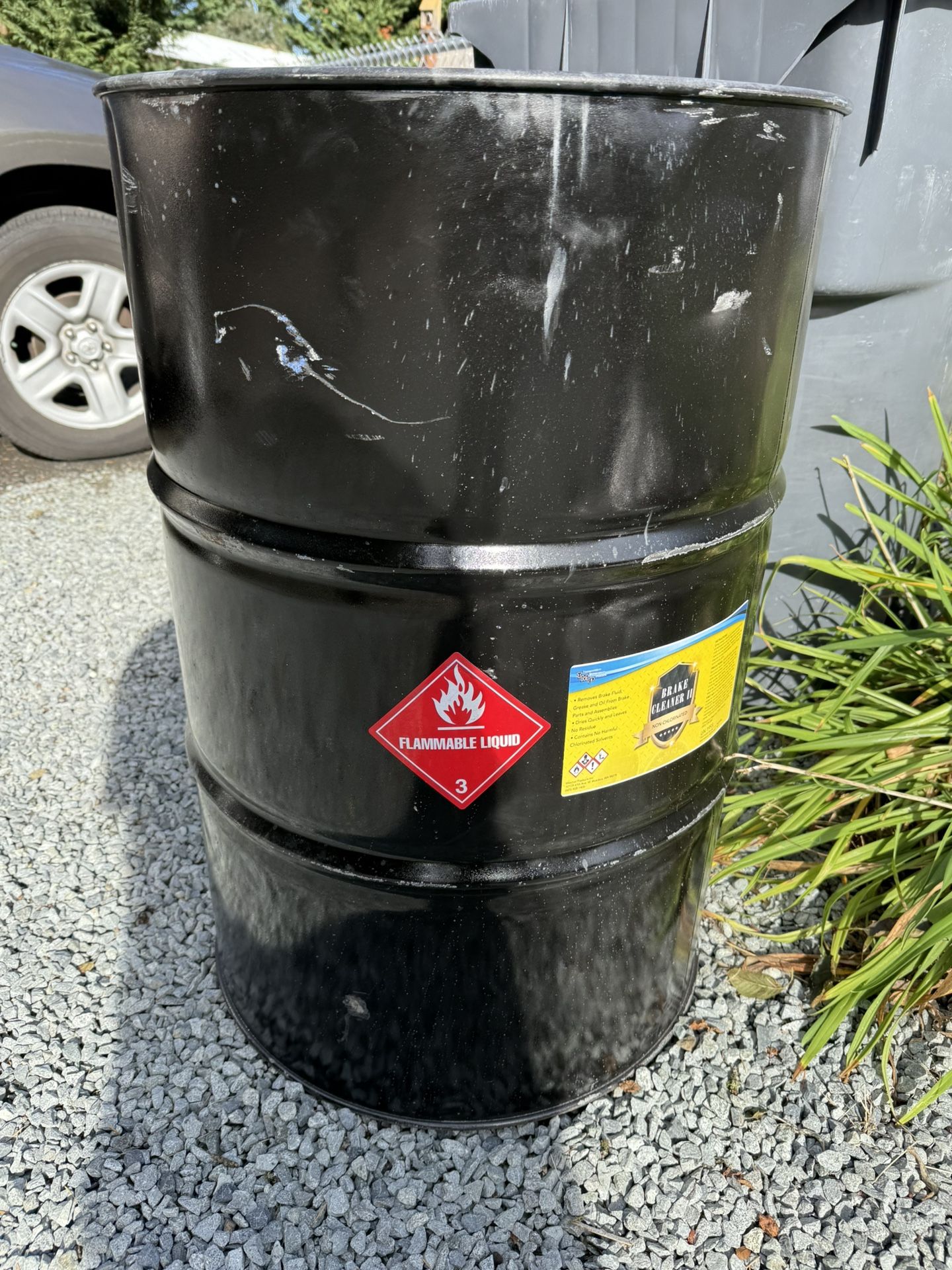 55 gallon steel barrels