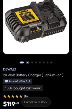 Dewalt battery charger 20v
