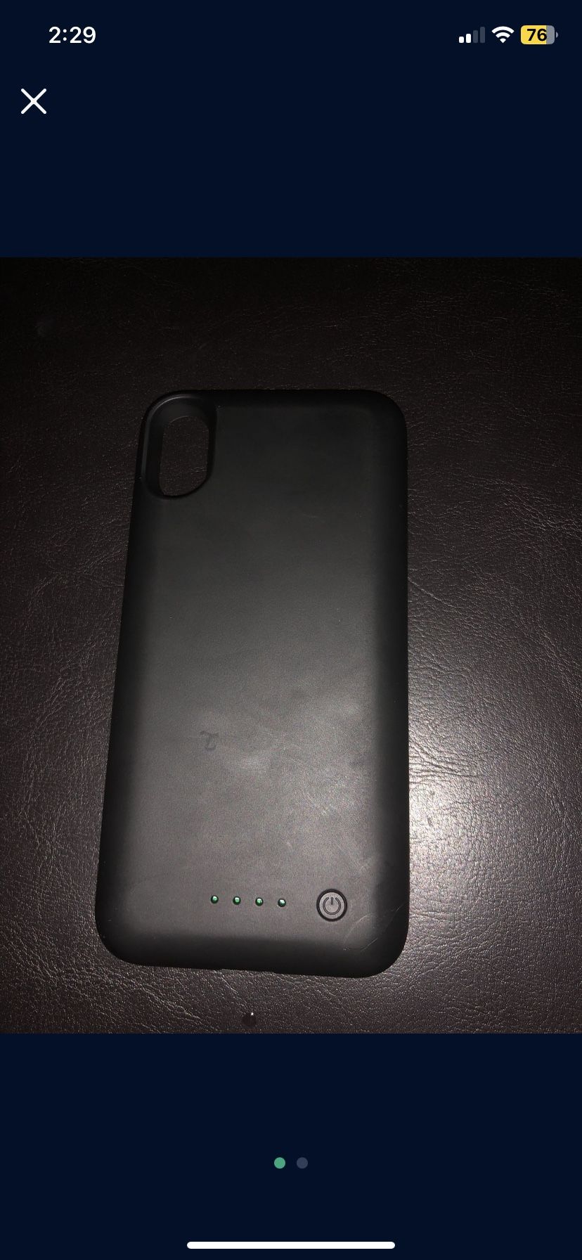 Charging iPhone X Case