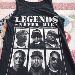 Vintage Rap Tank Top , Biggie 2.pac Size.small
