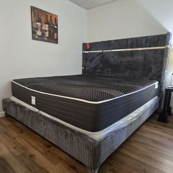 CAL KING BED/MATRESS!! PAID $4500
