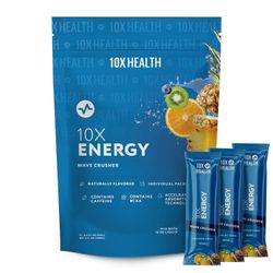 10X Health Energy Packets  Energy Wave Crusher Sugar Free 15 Packets