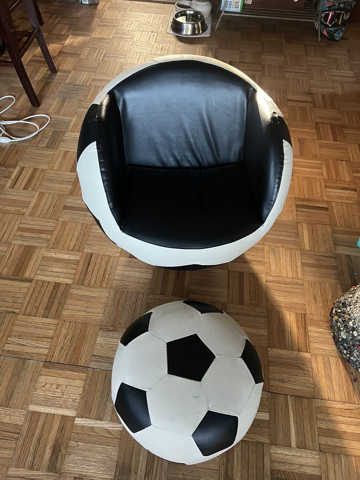 Soccer All Star 2pc  Chair & Ottoman 