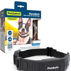 PetSafe NanoBark Collar - Bark Collar for Small and Medium Dogs, 10 Levels of Static Stimulation, Waterproof and Rechargeable Anti-Ba